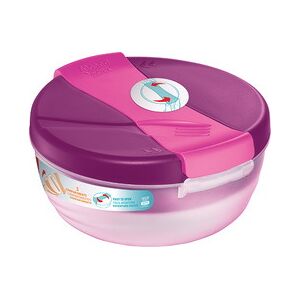 Maped PICNIK Bol à déjeuner ORIGINS, rond 1,4 l, rose - Lot de 2