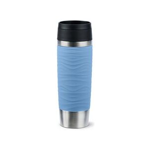 Emsa Gobelet isotherme TRAVEL MUG Wave, 0,5 L., bleu pastel