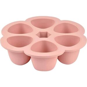 Beaba Multiportions En Silicone De Qualité Premium, Résistance Thermique, Couvercle Hermétique, Fabriqué En Italie, 6x90 Ml Rose Rose TU - Publicité