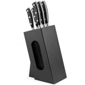 Sabatier Trompette Bloc spaghetti 5 couteaux de cuisine (compo AMZ) Noir 15x40x30cm