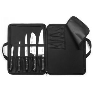 Sabatier Trompette Trousse 5 couteaux de cuisine Noir 3x31x41cm