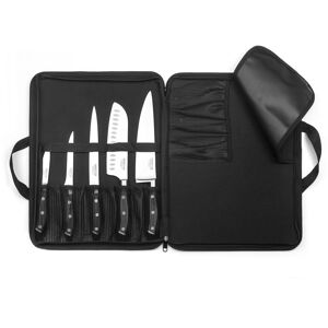 Trousse 5 couteaux de cuisine Noir 3x31x41cm