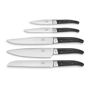 Lou Laguiole Set 5 couteaux de chef Noir 5x9x45cm