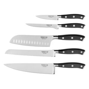 Sabatier Trompette Set 5 couteaux de cuisine (compo AMZ) Noir 5x45x9cm
