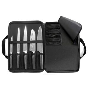 Trousse 5 couteaux de cuisine Argent 3x30x40cm