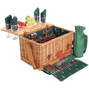 Les jardins de la comtesse Panier picnic Saint-honoré 4 personnes vert foncé Vert 45x28x28cm