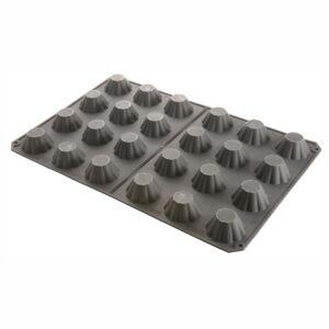 Pujadas Moule silicone 60 x 40 cm pour 24 mini brioches Noir 60x4x40cm