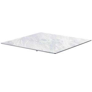 Oviala Plateau de table stratifié 60x60 cm marbre Gris 60x0x60cm