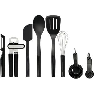 Kitchenaid Kit de 15 ustensiles de cuisine variés noir Noir 35x11x28cm