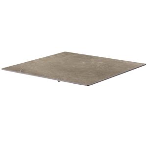 Oviala Plateau de table stratifié 60x60 cm marbre beige Beige 60x0x60cm