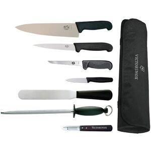 Victorinox Lot de couteaux avec couteau de chef et étui en inox noir Noir 0x0cm