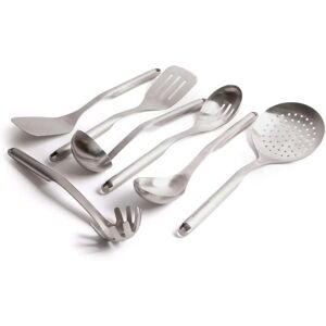 Kitchenaid Set d'ustensiles de cuisine Premium 7 pièces en acier inoxydable Argent 20x2x7cm