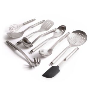 Kitchenaid Set d'ustensiles de cuisine Premium 9 pièces en acier inoxydable Argent 20x2x7cm