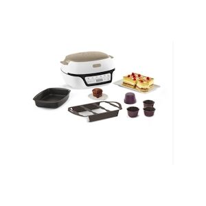 Tefal Machine A Gâteaux Intelligente, 5 Programmes Précis, Moule Antiadhésif, 6 Moules A Muffins Creabake, Cake Factory Kd804