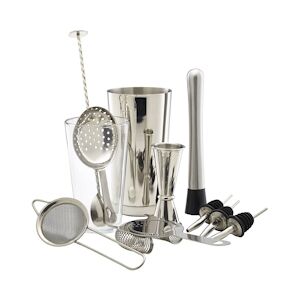 Cocktail7 Kit Cocktail Professionnel Barman Inox 11 Pièces