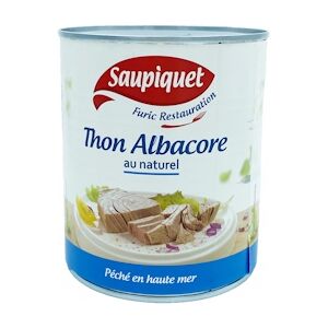 Saupiquet Thon Albacore au Naturel - Grand format 800g/Boite 2 boîtes