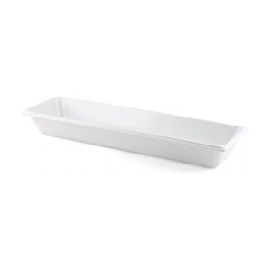 Plastorex - plat melamine blanc  53X16.2 H.6.5 CMGastroNormes