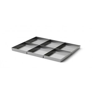 PUJADAS Plateaux Systeme Modulaire 1/6 pour Four a Braise 90 Acier inoxydable530 x460x15mm