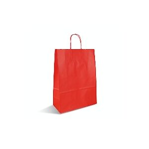 sacs papier p torsadees rouge 21+9x28 cm x300 pak emballages