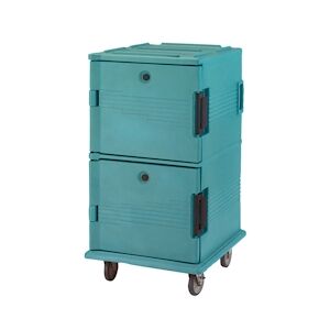 CAMBRO - UPC1600-110 - Chariot isotherme GN à double compartiment série Camcart® - 71,5 x 82 x 135 cm - Bleu ardoise