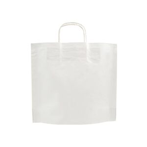 sacs papier ecoflat poignees torsadees blanc 32x29+5+1cm x 1000 pak emballages
