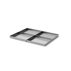 PUJADAS Plateaux Systeme Modulaire 1/4 pour Four a Braise 90 Acier inoxydable530 x460x30mm