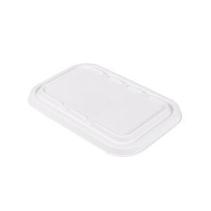 García de Pou 600 Unités - Couvercles Pour Références 221.38/39 'Bionic' 22,2X14,7X1,2 Cm Blanc Bagasse - Garcia de Pou