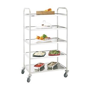 CASSELIN Chariot inox 5 plateaux Casselin