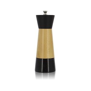 OGO LIVING - Moulin A Poivre 17cm En Marbre Et Bois Naturel