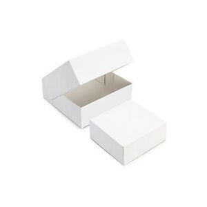 Crokus Boites Pâtissières Blanches 26 X 26 X 5 Cm X50 pièces -