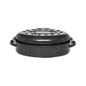 GRANITE WARE GRANITEWARE - Cocotte Roaster format moyen – Acier émaillé – Ovale – 4L – Ultra-légère - Cuisson dorée et moelleuse