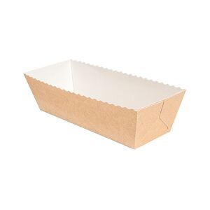 García de Pou 300 Unités - Moules Cuisson Pâtisserie 230 G/M2 20,2X6,8X6,2 Cm Naturel Kraft - Garcia de Pou