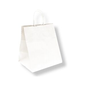 García de Pou 250 Unités - Sacs Sos Traiteur Avec Anses 90 G/M2 26+20X27 Cm Blanc Cellulose - Garcia de Pou