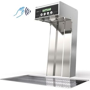 COSMETAL Colonnette Electronique En Inox - 2 Sorties Pour Eau Ambiante, Froide Ou Gazeuse - Ecran Lcd - Touchless DRINKTOWER/TL