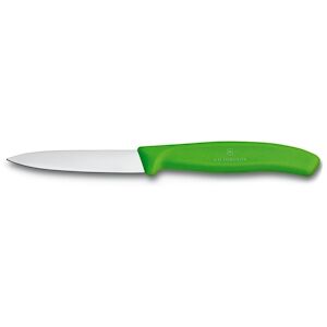 Victorinox Couteau a legumes Swiss Classic 8 cm pointe moyenne tranchant droit vert