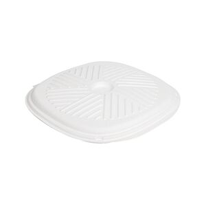 García de Pou 100 Unités - Boîtes Pizza 'Bionic' Ø35X2,8 Cm Blanc Bagasse - Garcia de Pou