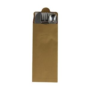 Firplast Kit couverts inox 4/1 (couteau, fourchette, cuillère et serviette)