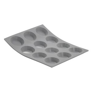 DE BUYER Moule 12 mini tartelette elastomoules Gris Rectangle Silicone