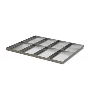 PUJADAS Plateaux Systeme Modulaire 1/8 pour Four a Braise 140 Acier inoxydable720 x640x15mm