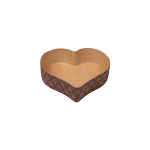 Nordia Moule coeur papier marron 17.5 x 17.5 cm x 600 Nordia - 682100