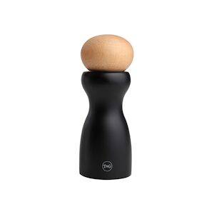 T&G WOODWARE moulin a poivre sphere hauteur 15 cm noir - T&g Woodware Rond Bois