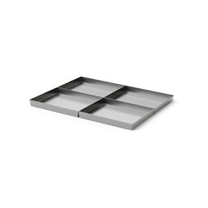 PUJADAS Plateaux Systeme Modulaire 1/4 pour Four a Braise 90 Acier inoxydable530 x460x15mm