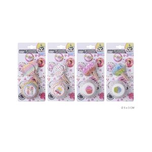 Lot de 48 Caisette + Pics Imprime D5x3cm Anniversaire (x24) Maitre Chef