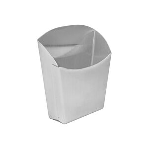 García de Pou 12 Unités - Boîtes À Frites S 9X5,1X12,1 Cm Argente Inox - Garcia de Pou