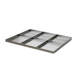 PUJADAS Plateaux Systeme Modulaire 1/6 pour Four a Braise 140 Acier inoxydable720 x640x30mm