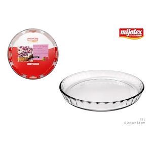 Lot de 12 Plat Tarte Verre 1.5L 26cm Maitre Chef