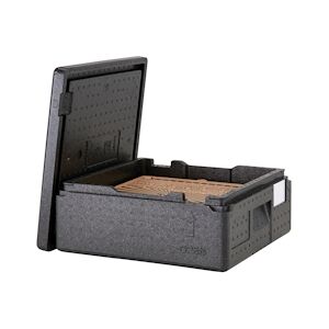 Cambro - Conteneur isotherme pour boîte à pizza 35 x 35 cm - 10 cm de hauteur - 2 pizzas, Carton de 1 - EPPZ35100110