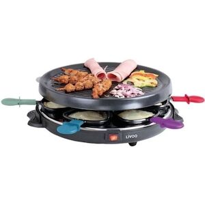 Appareil a Raclette   -  6 personnes noir usage non-intensif LIVOO