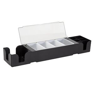 Boîte a Compartiments Noire en Plastique - FourniResto