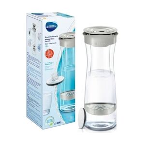 Brita 1031311 - Bouteille filtrante gris pastel - 1 filtre MicroDisc inclus usage non-intensif Brita